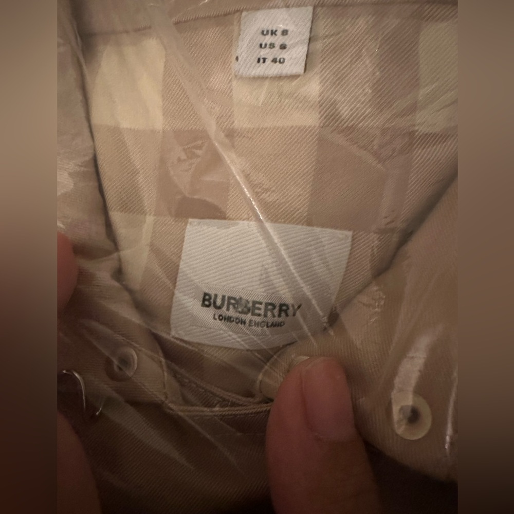 Burberry Sandridge belted cotton-gabardine trench coat 6 8 brand new AUTHENTIC - Picture 11 of 11